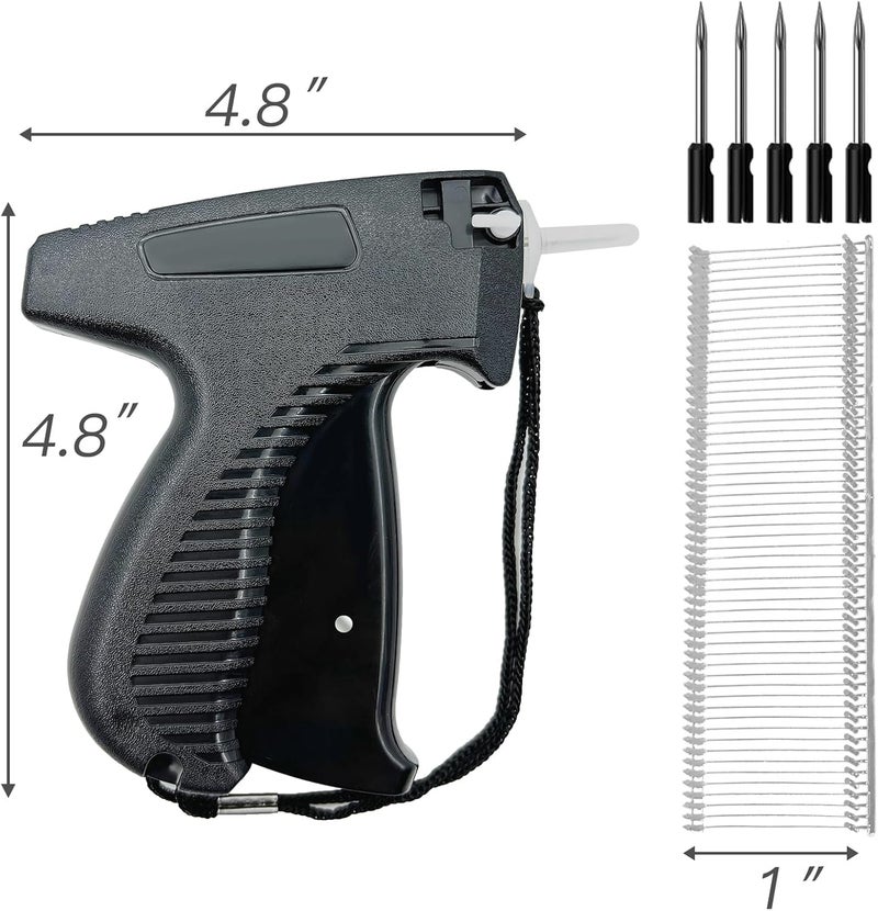 JINFFR Tagging Gun for Clothing, Tagging Gun Kit with 1600pcs 1" Barbs Fasteners and 6 Needles, Price Tag Gun, Standard Retail Price Tag Attacher Gun Kit, Clothes Tagging Gun Black - Image 2
